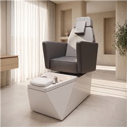 NeoBeauty Pedicure Chair Grey with LED foot bath