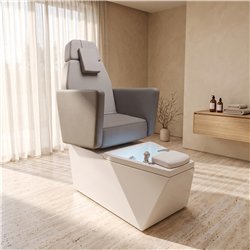 NeoBeauty Pedicure Chair Grey with LED foot bath