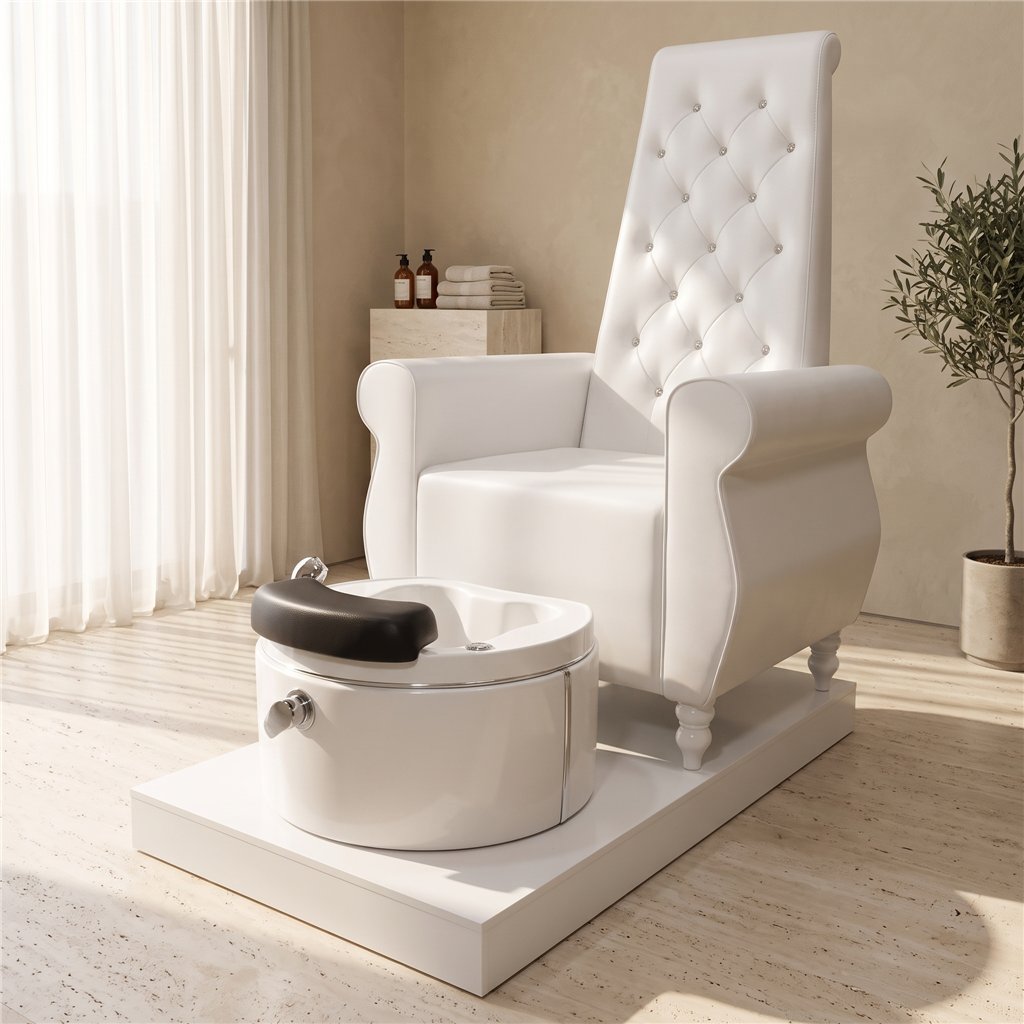 Queen pedicure chair with integrated footbath - I-medStetic Premium