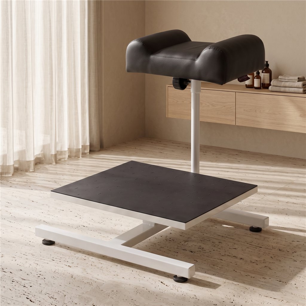 NeoBeauty pedicure bath stand with adjustable non-slip footrest