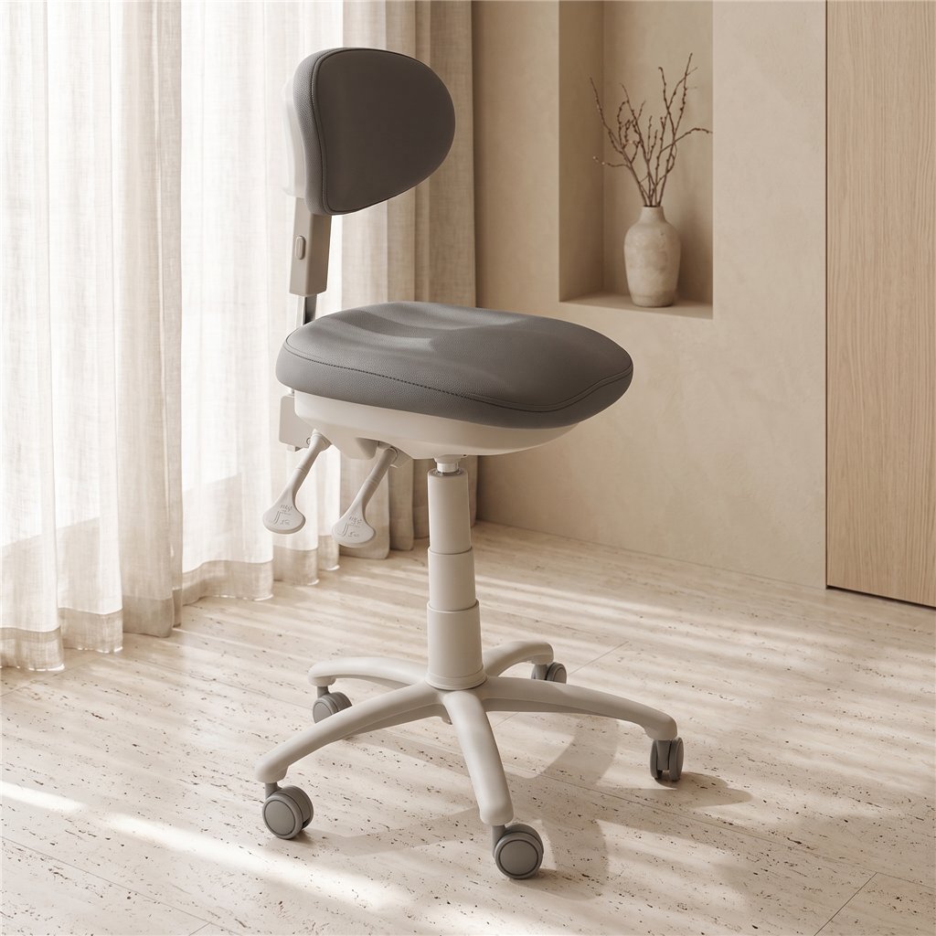Sway sgabello ergonomico con schienale avvolgente e seduta a sella regolabile 55-73 cm - Weelko