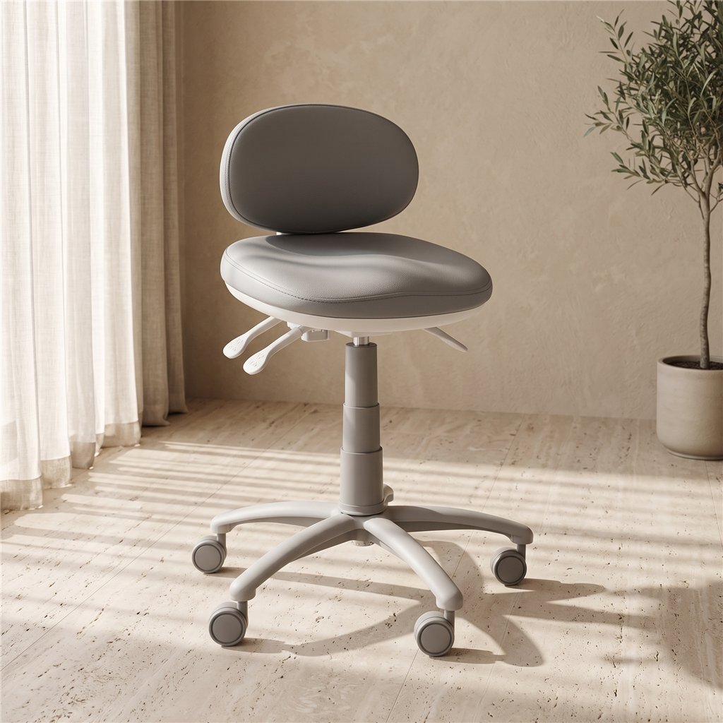 Sway sgabello ergonomico con schienale avvolgente e seduta a sella regolabile 55-73 cm - Weelko