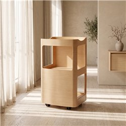 Carrello in legno Spa color legno
