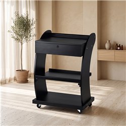 Carrito de Estética de Madera con Ruedas Weelko
