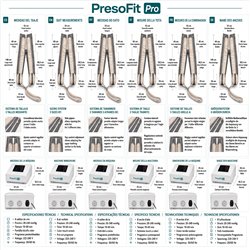 PresoFit Pro attrezzatura professionale per pressoterapia con completo corpo regolabile e 8 programmi
