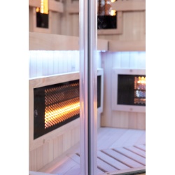 Sauna de infravermelhos de canto SENSE para 2 lugares