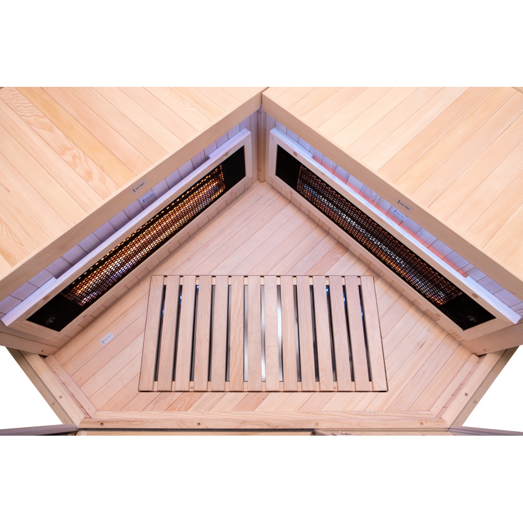 Sauna de infravermelhos de canto SENSE para 2 lugares
