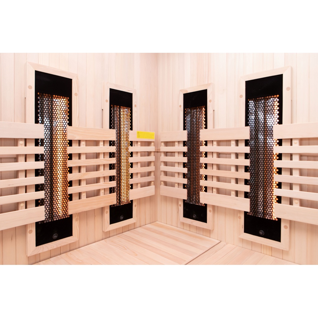Sauna de infravermelhos de canto SENSE para 2 lugares