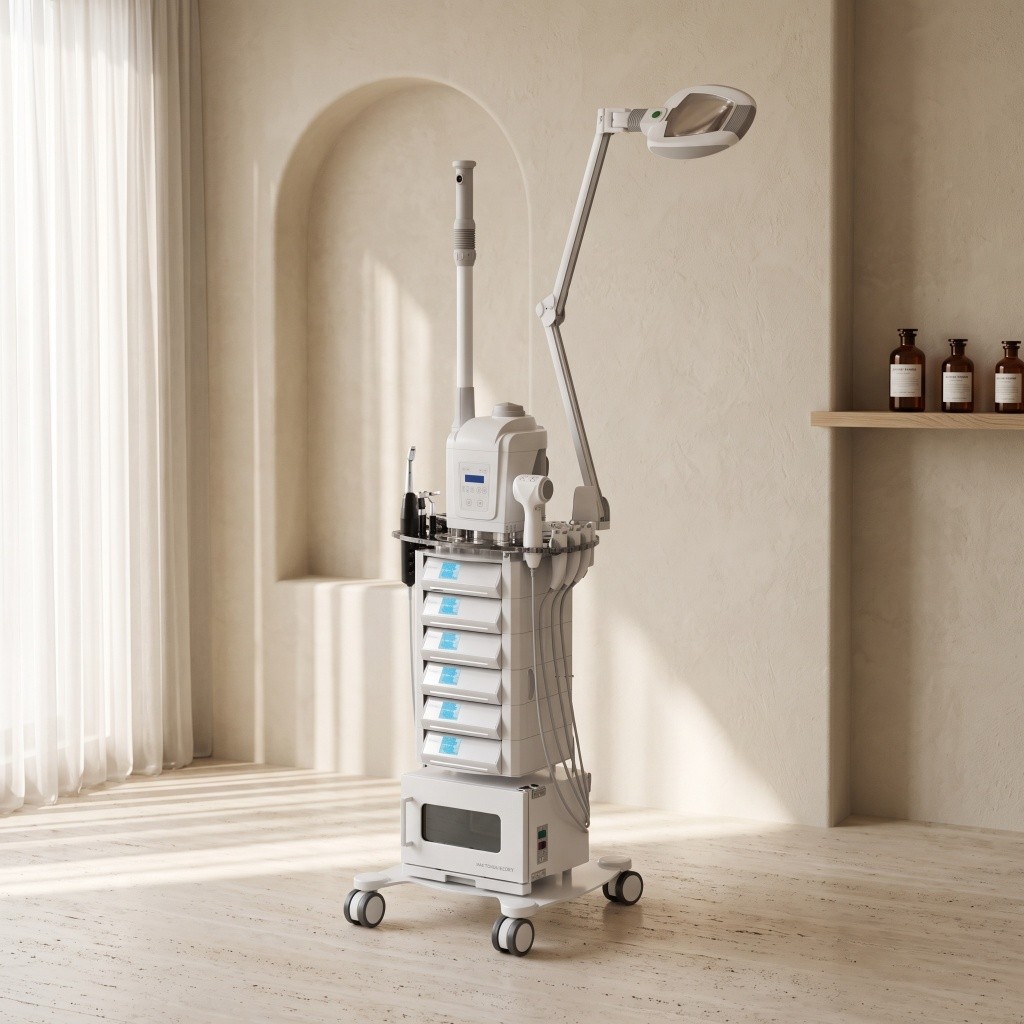 THOR TOWER Carrello multifunzione professionale compatibile serie THOR fino a 6 dispositivi SilverFox