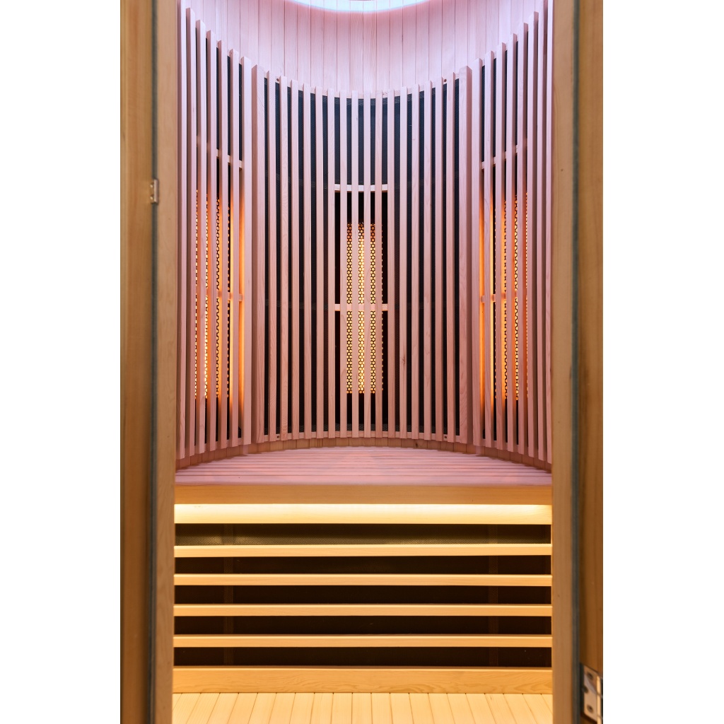 Sauna a infrarossi MOON 1 posto colore legno HL-MOON1