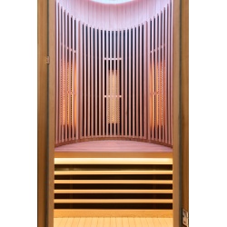 Sauna de infrarrojos MOON 1 plaza color madera