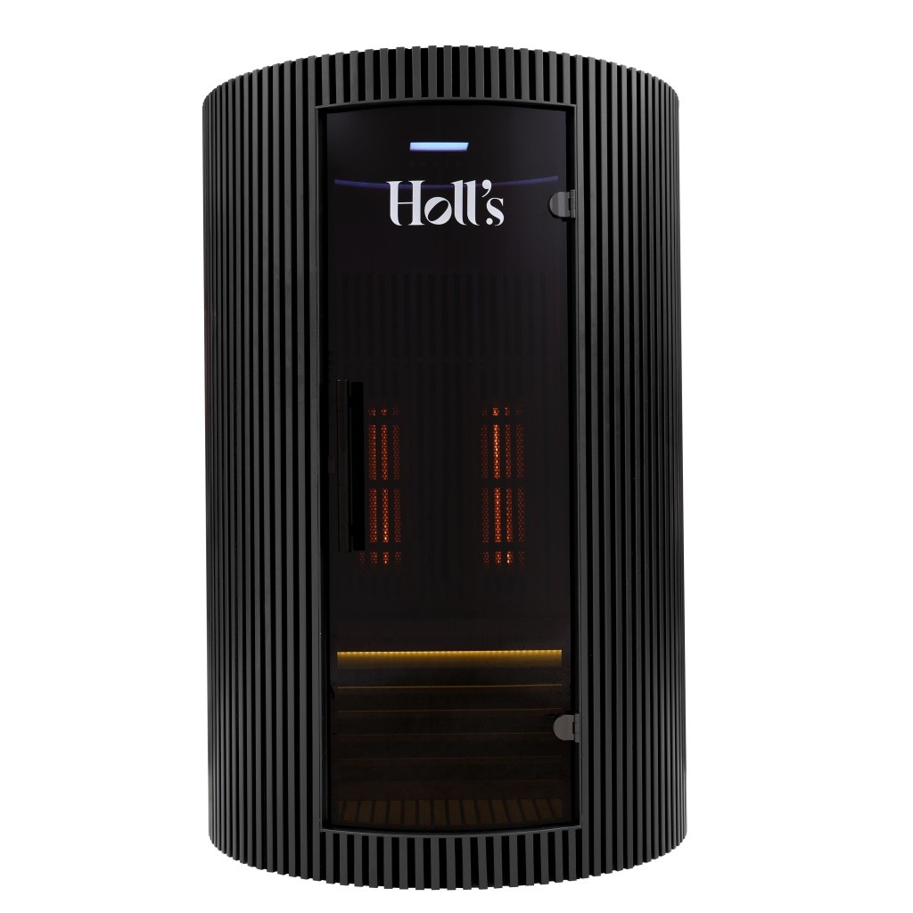 Sauna de infravermelhos MOON para 2 pessoas preto profundo