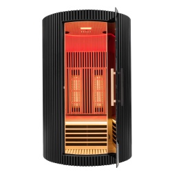 Sauna de infravermelhos MOON para 2 pessoas preto profundo