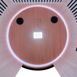 MOON 2-person infrared sauna in deep black