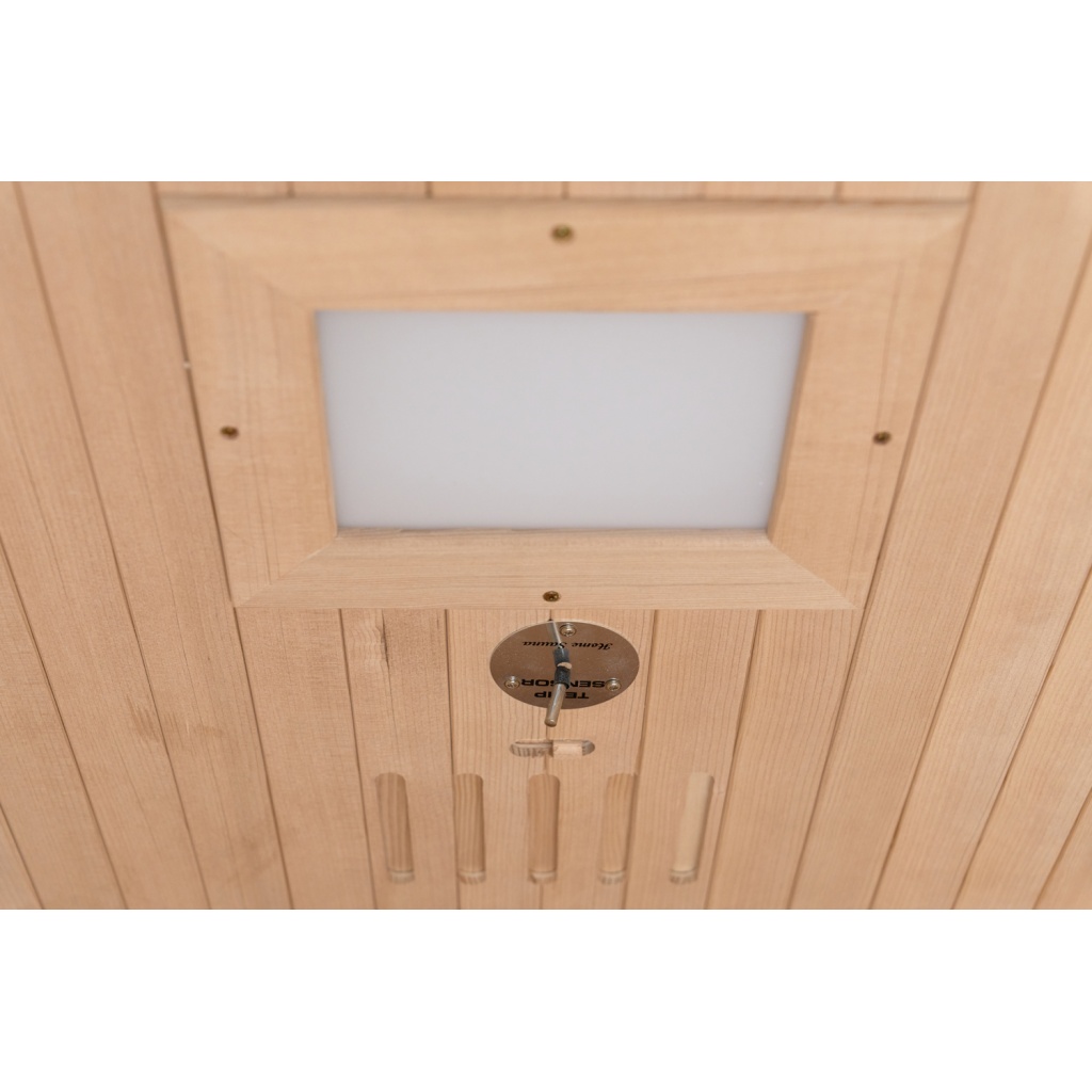 MOON 2-person infrared sauna in deep black