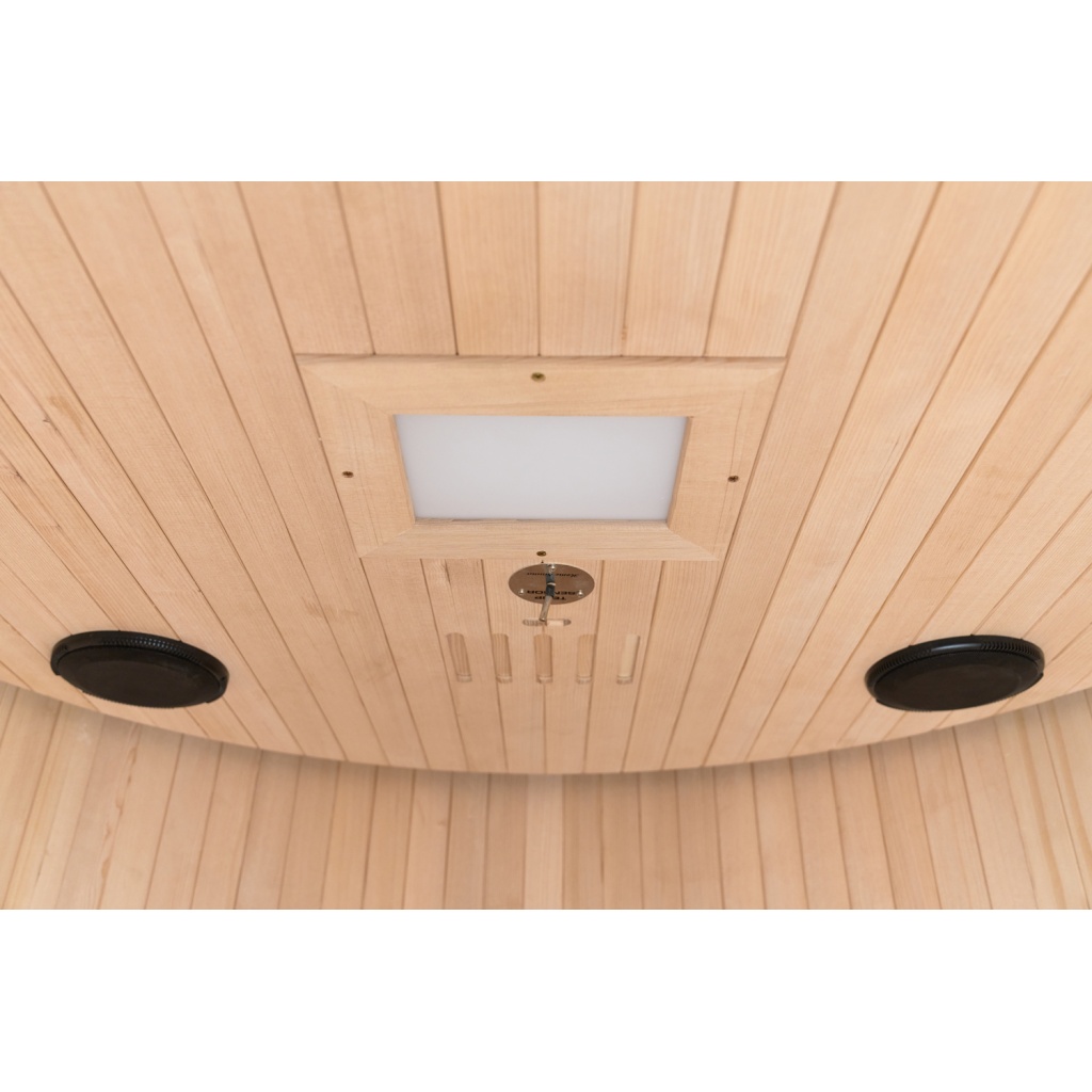 MOON 2-person infrared sauna in deep black