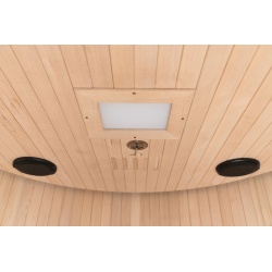 MOON 2-person infrared sauna in deep black