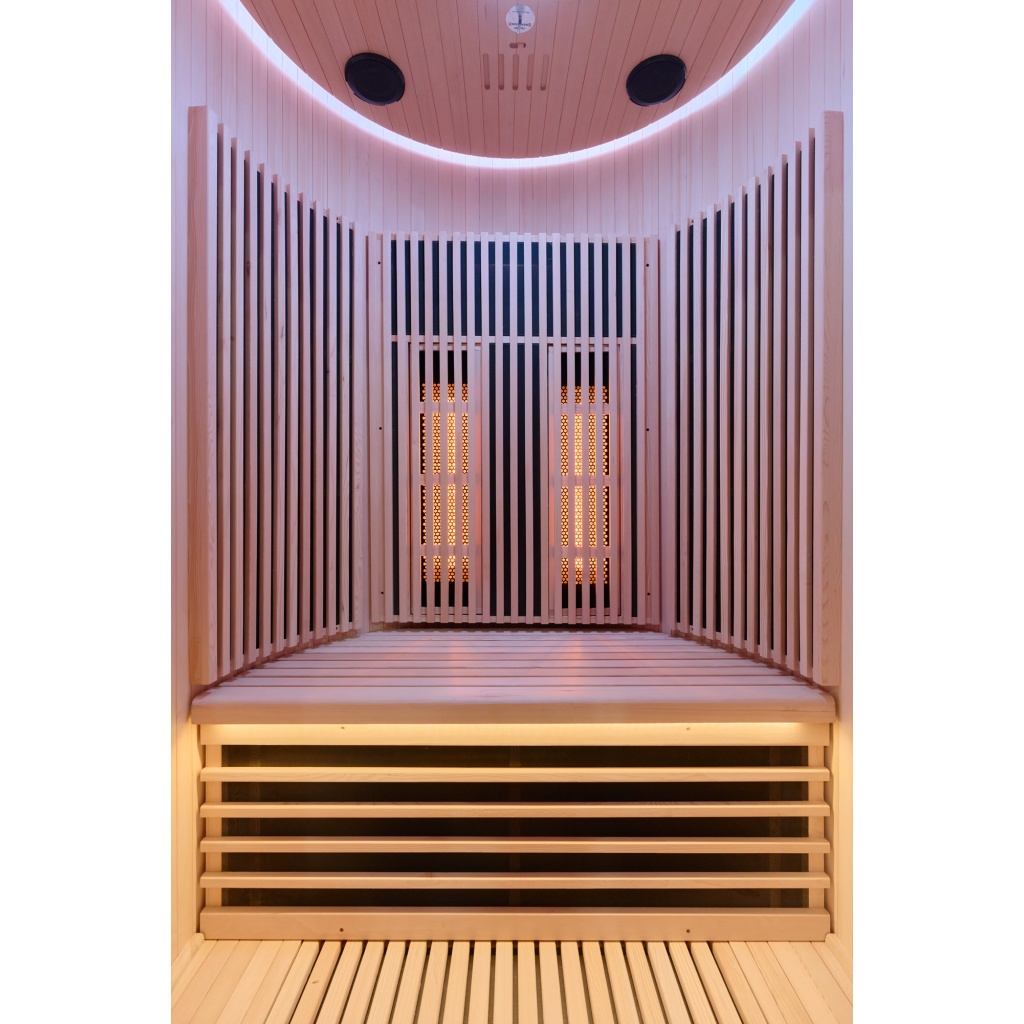 Sauna de infravermelhos MOON para 2 pessoas preto profundo