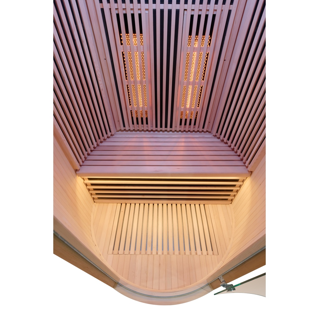 MOON 2-person infrared sauna in deep black