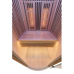 Sauna de infravermelhos MOON para 2 pessoas preto profundo
