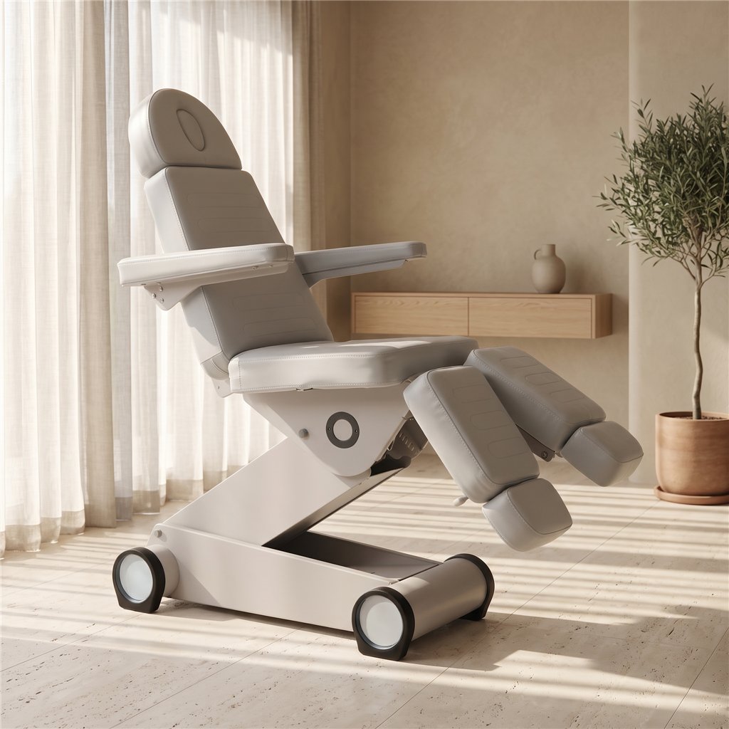 Sillón de Podología y Pedicura B'Light White Weelko con 3 motores y LED