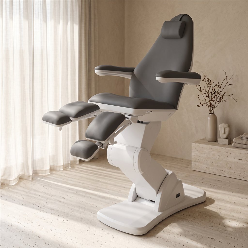 Sillón Podología Cubo Grey 3 Motores Weelko equipo estético