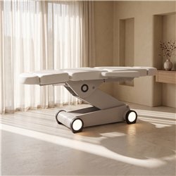 Weelko B-Light White Electric Treatment Table with 4 Motors
