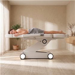 Weelko B-Light White Electric Treatment Table with 4 Motors