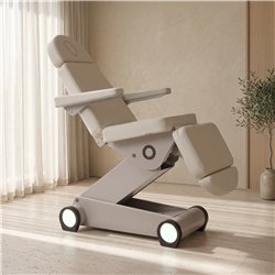 Camilla Estética Eléctrica B-Light Grey Weelko con Cuatro Motores y LED