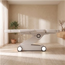 Weelko B-Light White Electric Treatment Table with 4 Motors