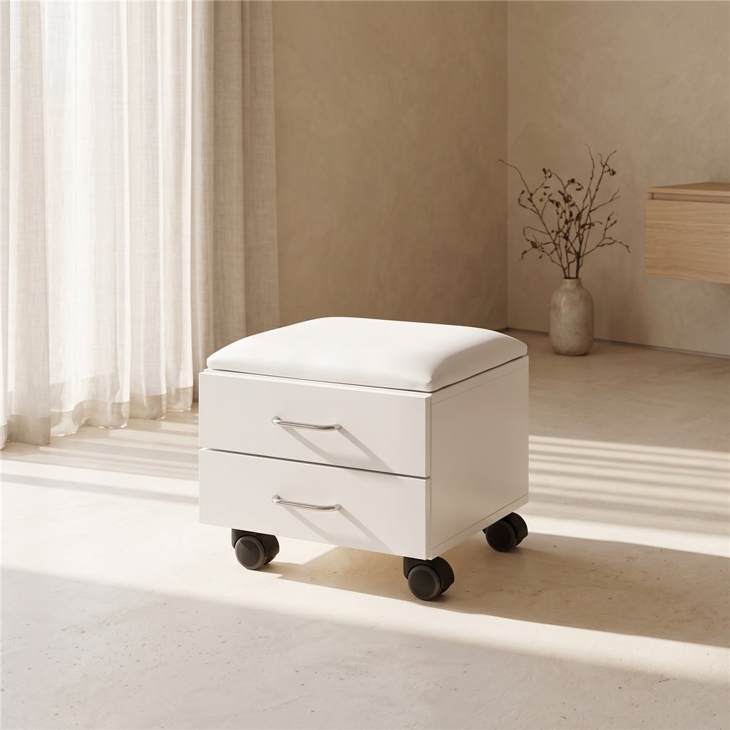 Silla de manicura y pedicura Tendy con almacenamiento - Weelko