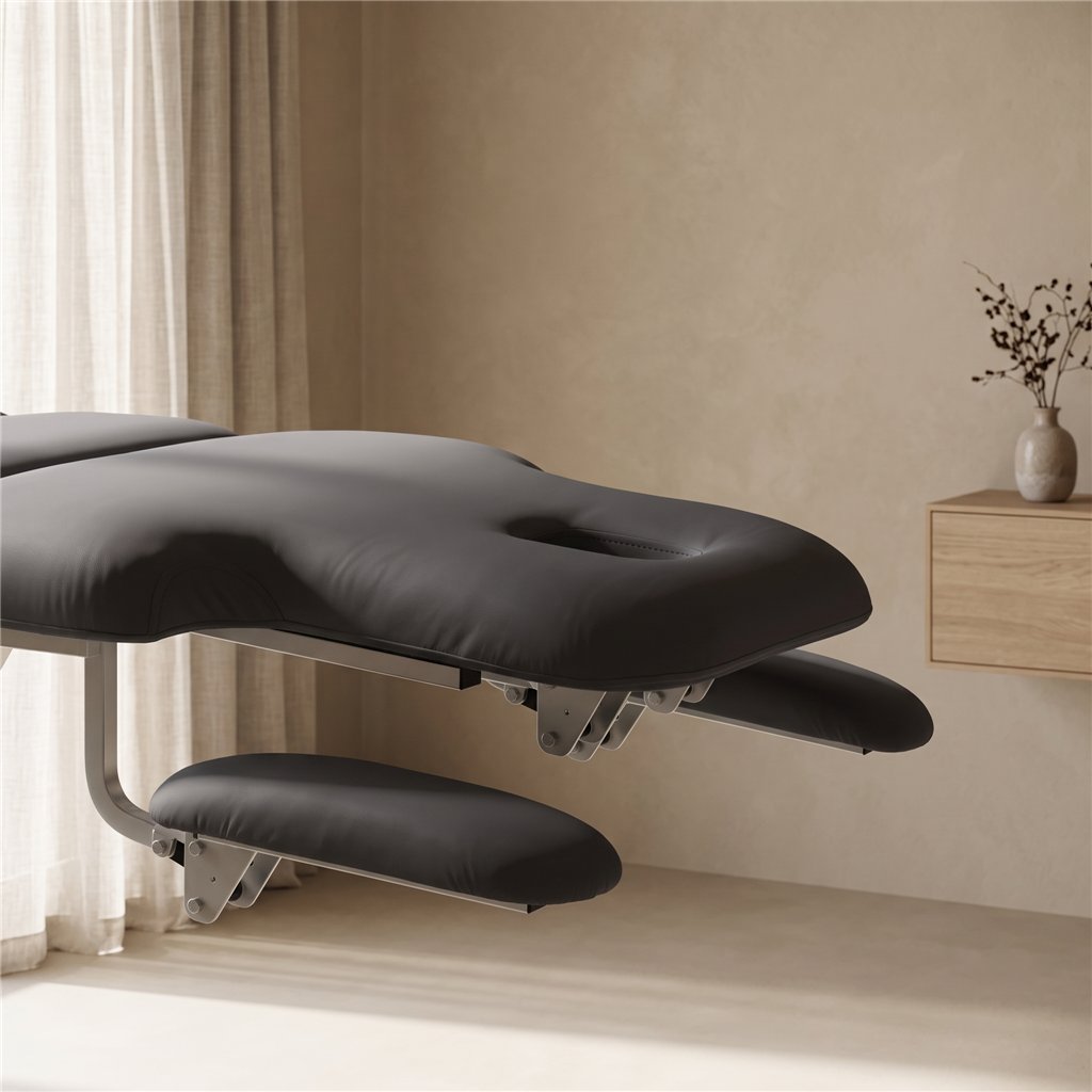 Marquesa elétrica de fisioterapia 3 motores Sphen Black Weelko