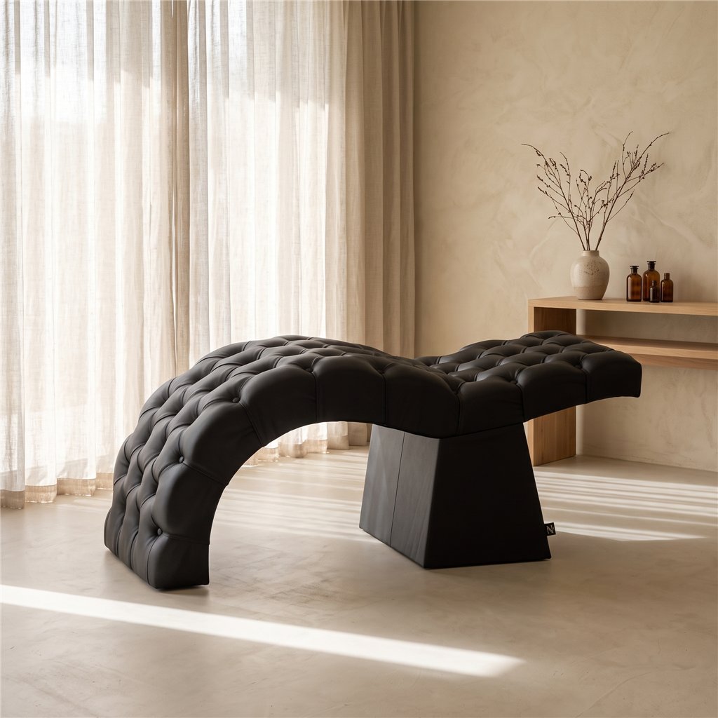 NeoBeauty Lashia Beauty Treatment Table, Curved Design