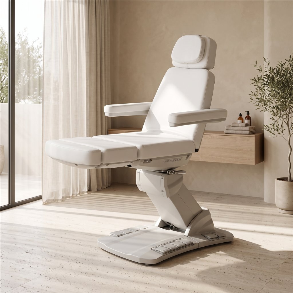 Cygnus White lettino elettrico 4 motori Mirplay