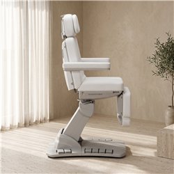 Mirplay Cygnus White table de soins esthétiques électrique 4 moteurs chauffante, rotation 240°