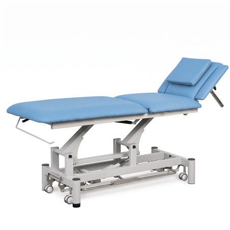 ENERGY blue electric physiotherapy treatment table with 2 sections