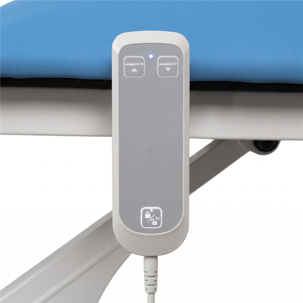 ENERGY blue electric physiotherapy treatment table with 2 sections