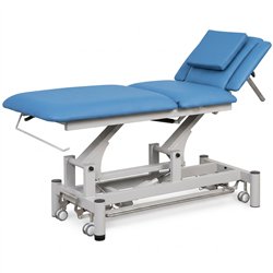 ENERGY blue electric physiotherapy treatment table with 2 sections