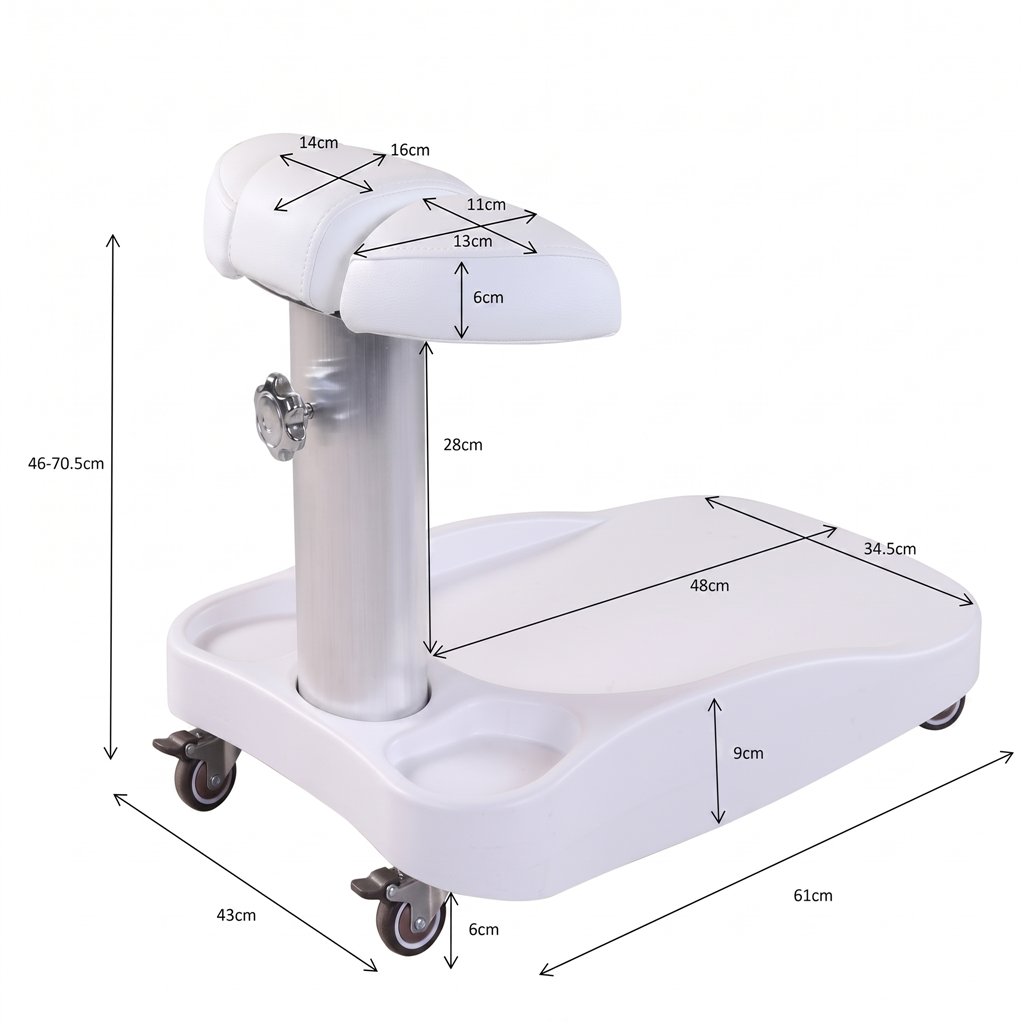 Support pour bain hydromassant VESC GO WKPA032B avec repose-pieds réglable