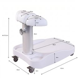 Supporto per vasca idromassaggio piedi VESC GO WKPA032B con poggiapiedi regolabile