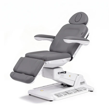 Sillón eléctrico de estética Weelko SIMUS + gris con 4 motores