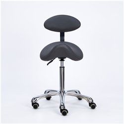 Mirplay ALPHA PLUS BLACK Beauty height-adjustable beauty stool