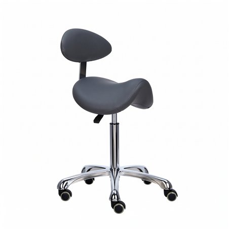 Taburete de estética Mirplay ALPHA PLUS BLACK Beauty regulable en altura