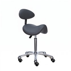 Banco de estética Mirplay ALPHA PLUS BLACK Beauty regulável em altura