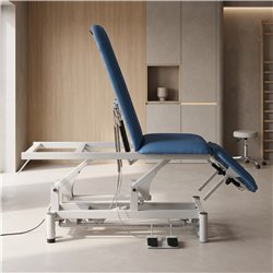 Table de kinésithérapie ENERGY bleue 2 sections avec réglage électrique