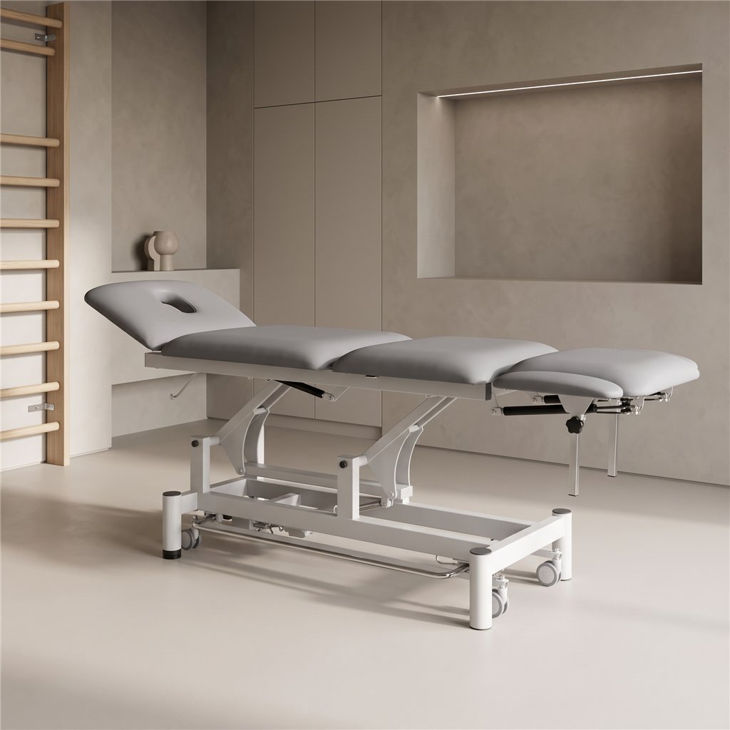 Table de physiothérapie ENERGY électrique 2 sections grise