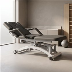 DDUUEETT COBAL electric massage table with armrests Black