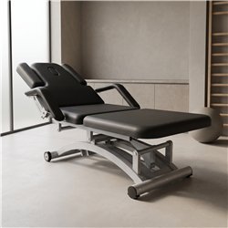 DDUUEETT COBAL electric massage table with armrests Black