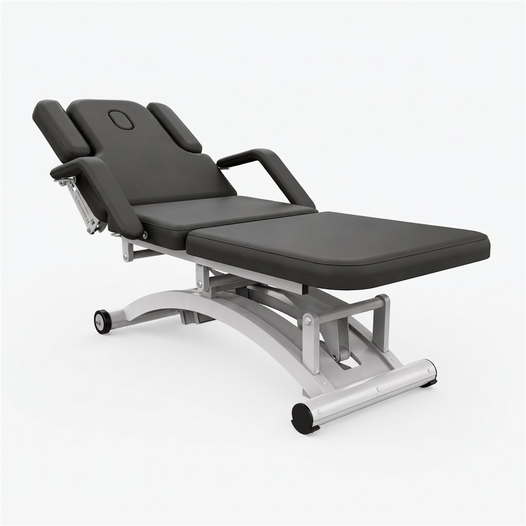 DDUUEETT COBAL electric massage table with armrests Black