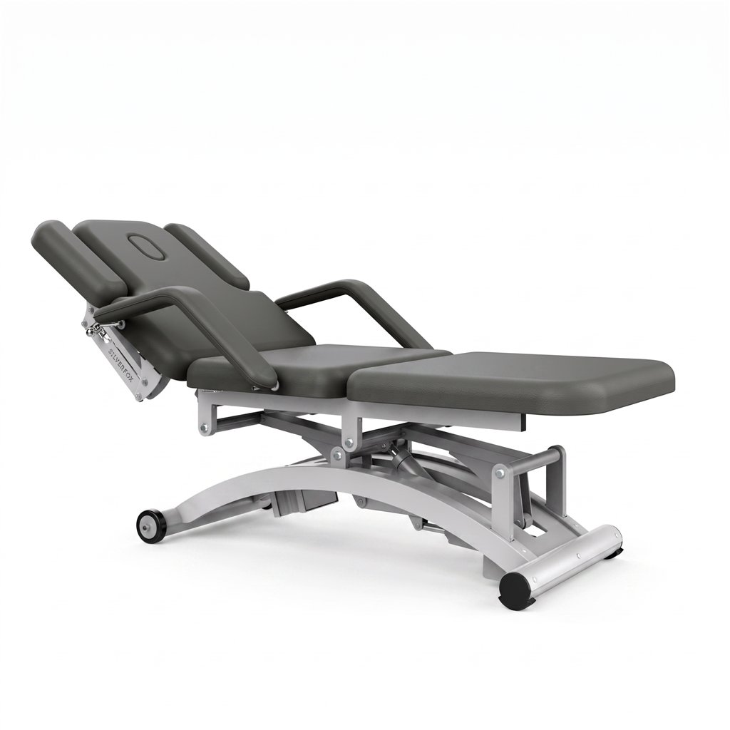 DDUUEETT COBAL electric massage table with armrests Black